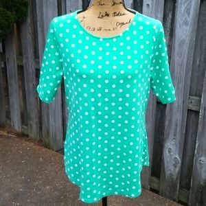 NEW Isaac Mizrahi Polka Dot Tunic